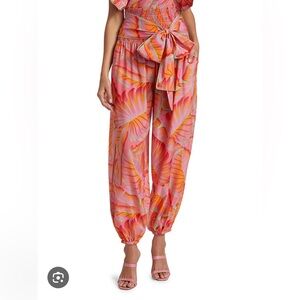 NWT Farm Rio Bright Forest Smocked Pant